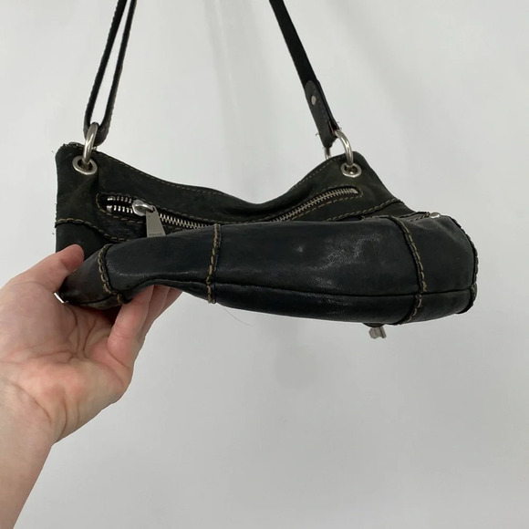 Fossil Long Live Vintage Sling Crossbody Bag Womens OS Brown Leather Pockets - Picture 5 of 15